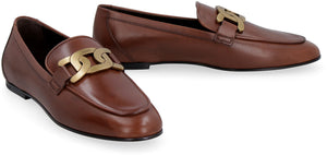 TOD'S BROWN MOCCASINS FLATS FOR WOMEN - FW23