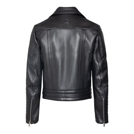 BALMAIN Stylish Leather Rider Jacket for Men - FW22 Collection