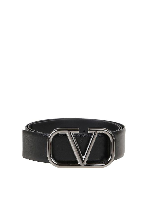 VALENTINO GARAVANI Stylish Black Belt for Men - SS23 Collection