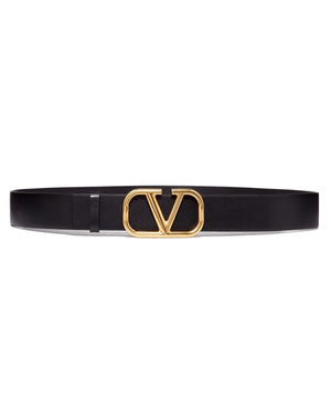 VALENTINO GARAVANI Sleek & Stylish 40mm Belt for Men | Black Color | SS23 Collection