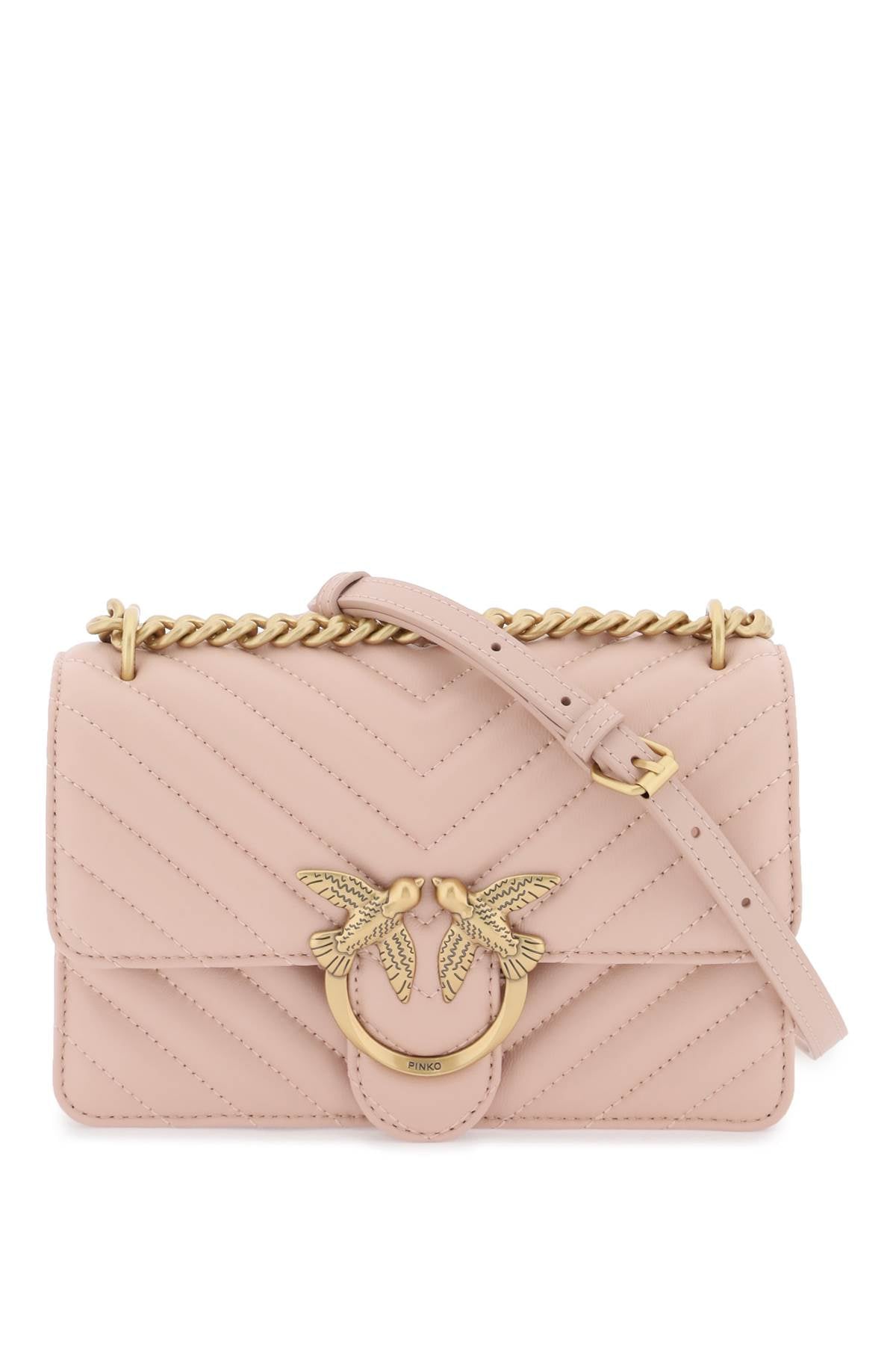 PINKO Pink Chevron Love Mini Icon Handbag for Women - SS24