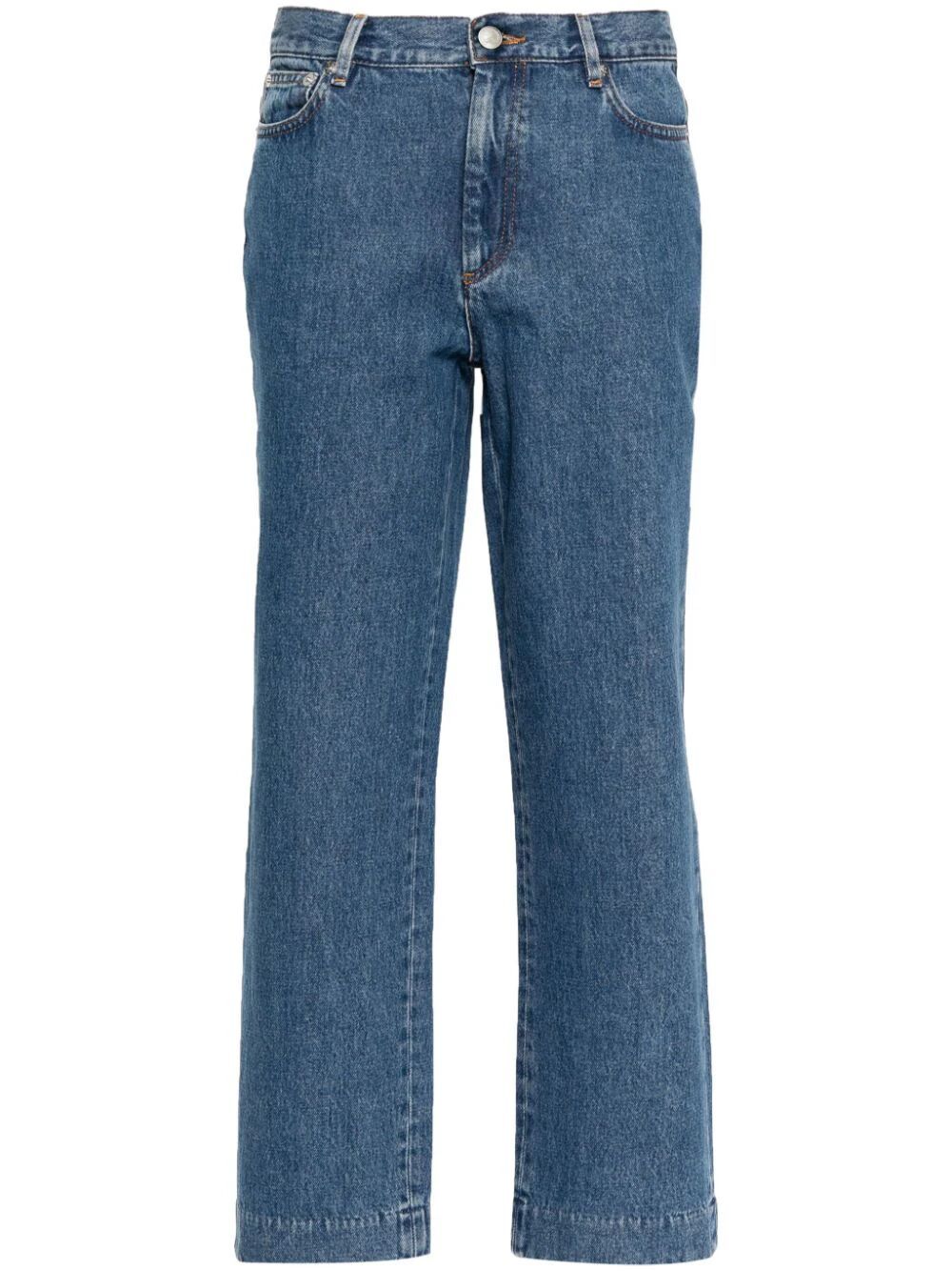 Quần Jeans High Rise Straight Leg mới cho nữ, màu xanh cho phụ nữ